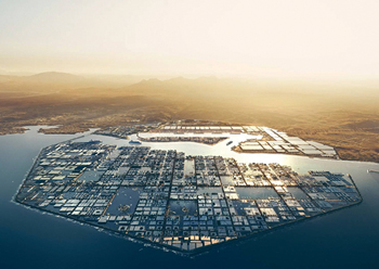 Oxagon, Neom’s centre for advanced and clean industries.